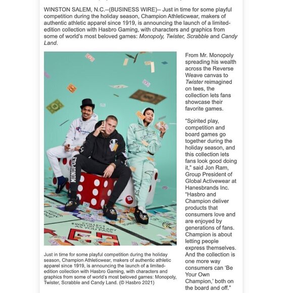 Champion x Hasbro Monopoly Crop Graphic Tee - Picture 12 of 12